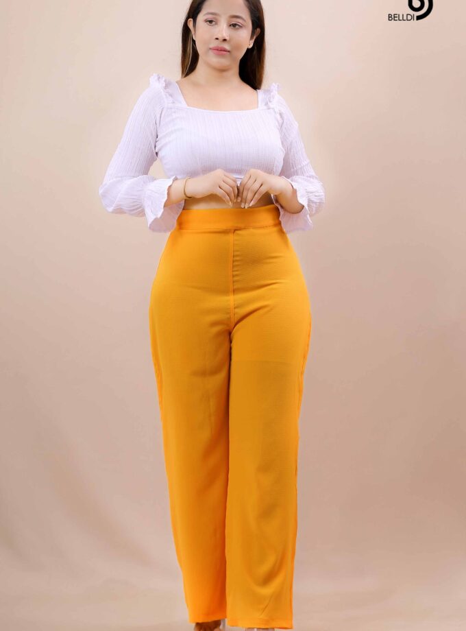 HIGH WAIST PANT - Yellow