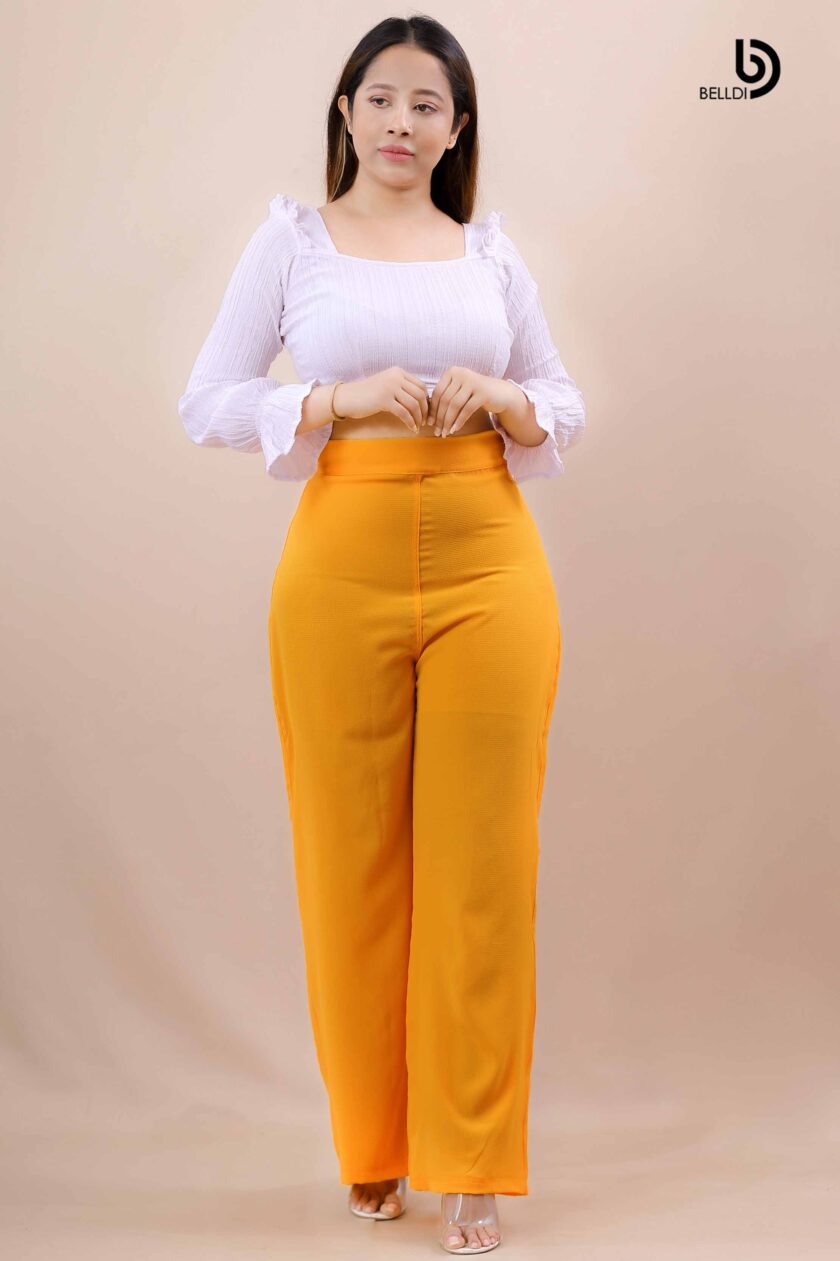 HIGH WAIST PANT - Yellow - Image 2