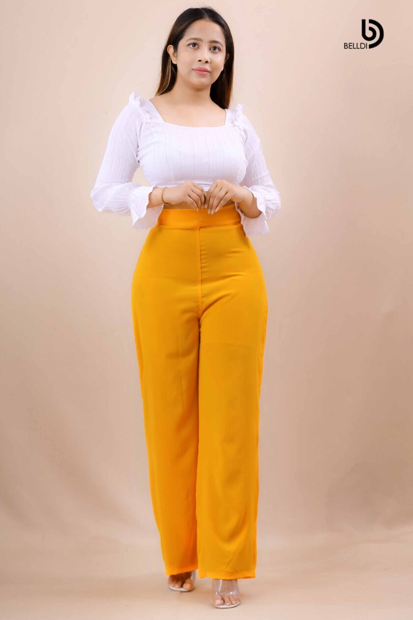 HIGH WAIST PANT - Yellow