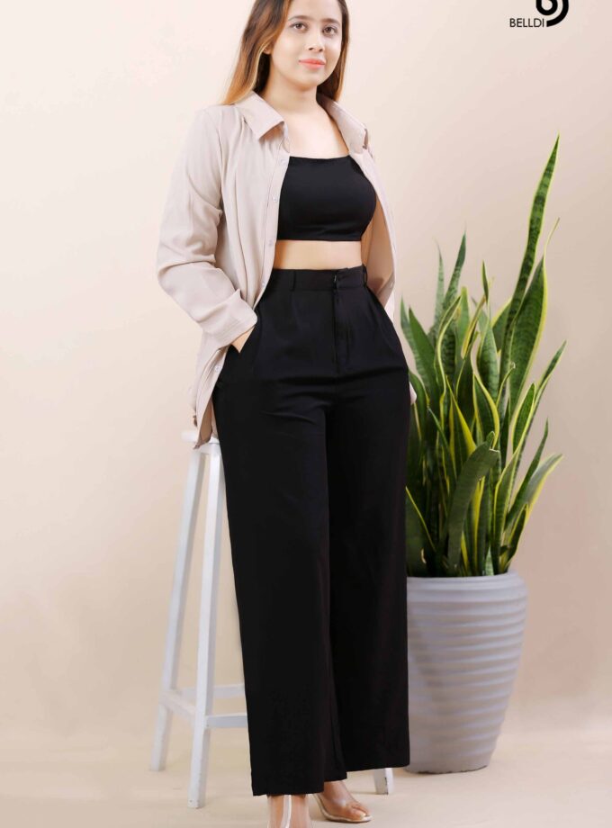 HIGH WAIST BLACK PANT