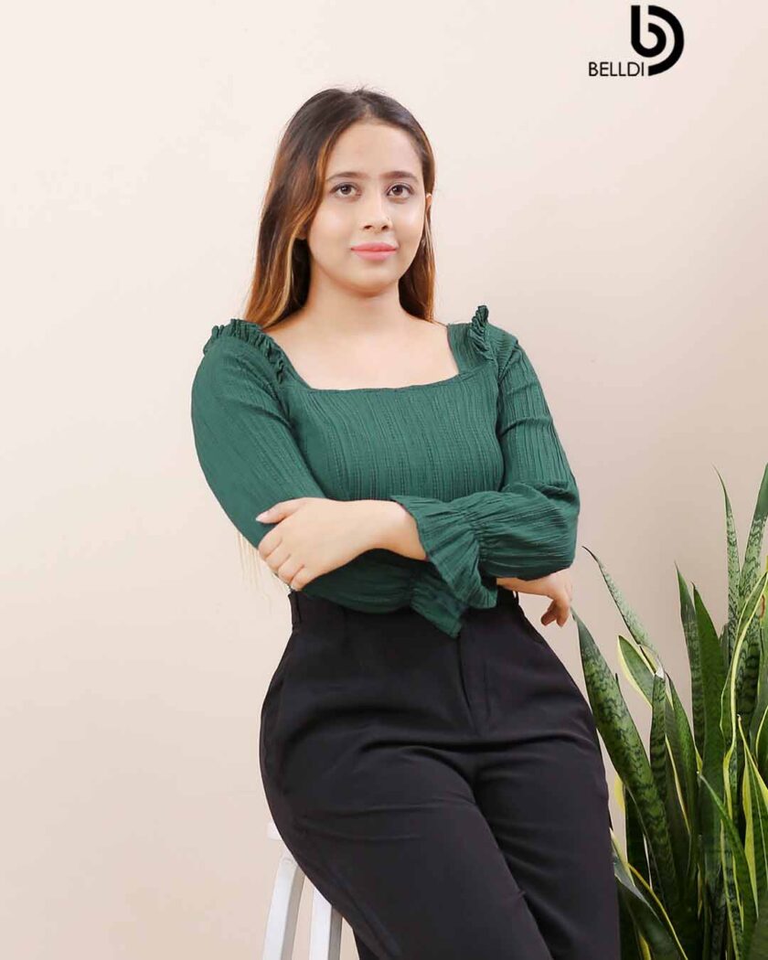 LONG SLEEVE CROP TOP