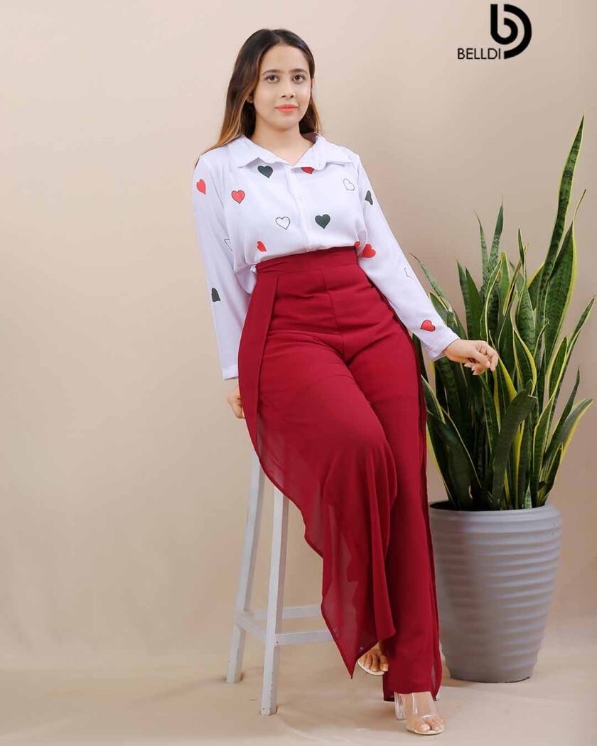 PRINTED LONG SLEEVE BLOUSE - Image 2