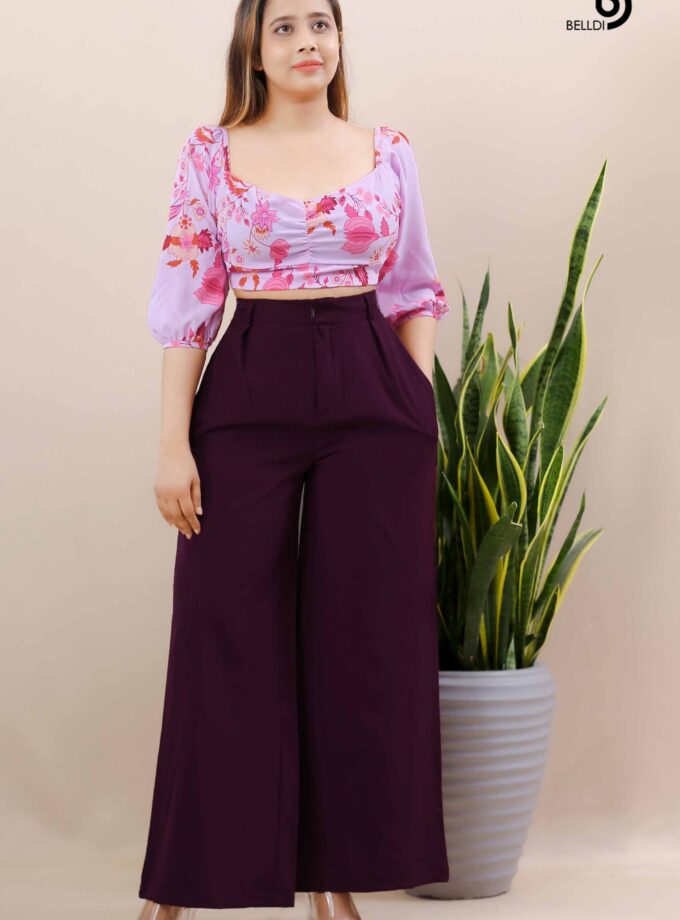 HIGH WAIST PURPLE PANT