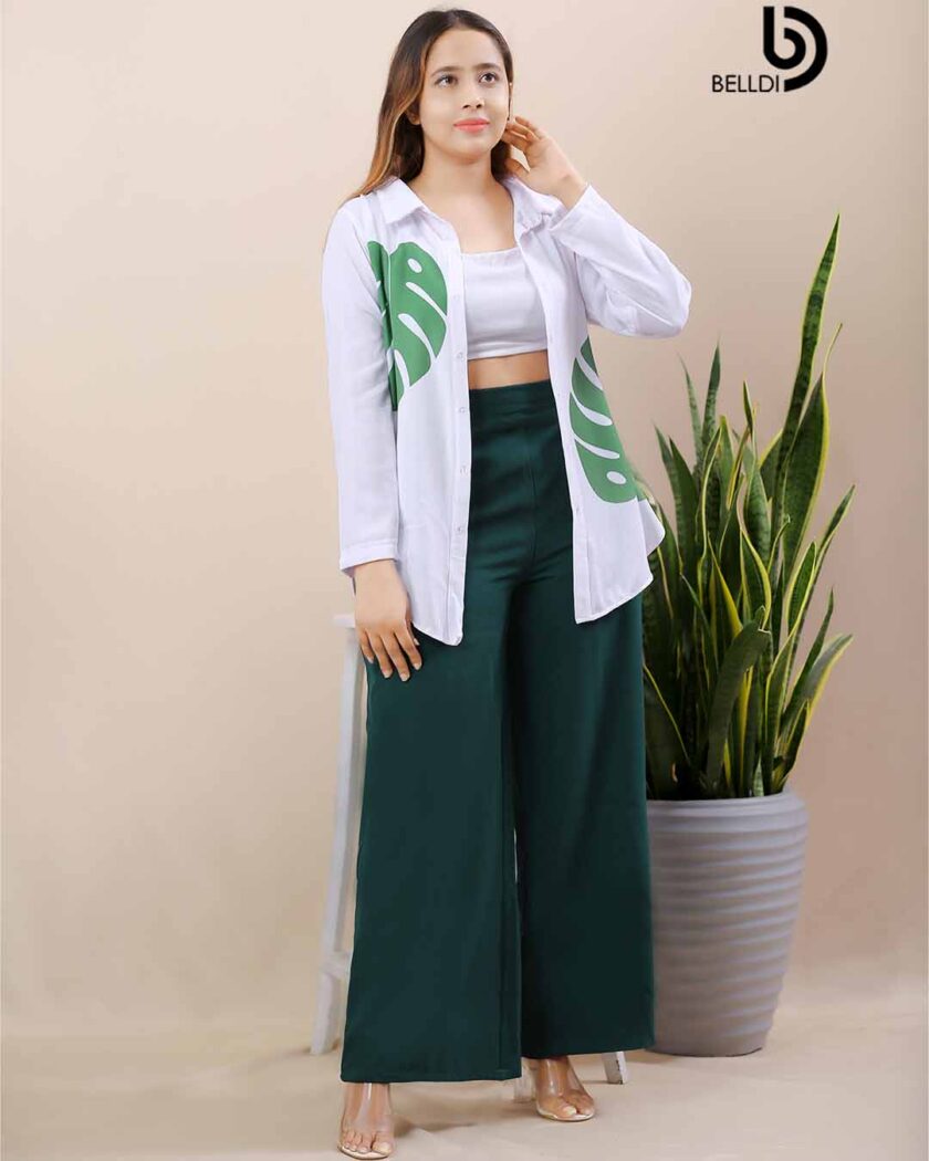 HIGH WAIST GREEN PANT