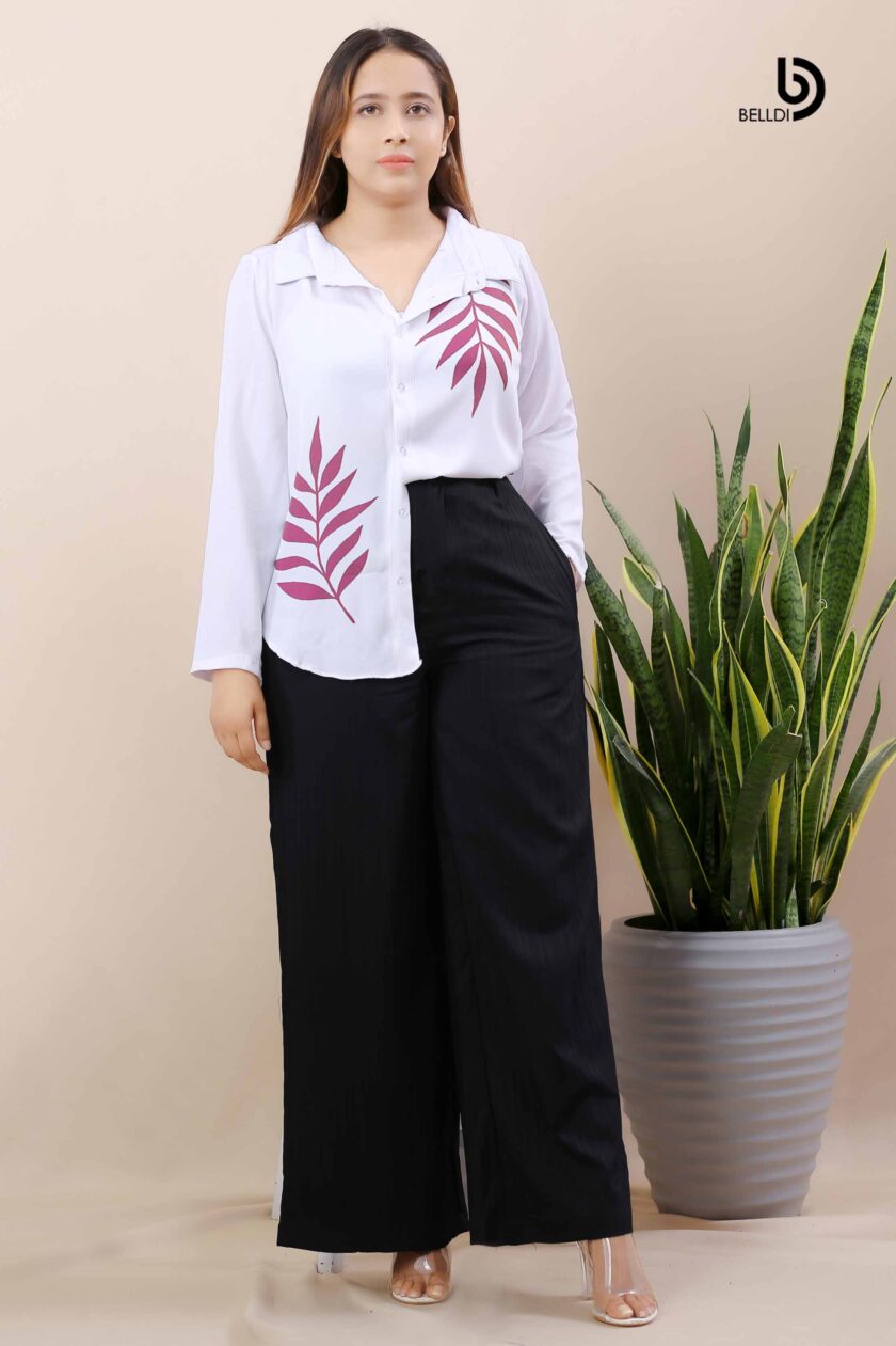 PRINTED LONG SLEEVE BLOUSE - Image 2