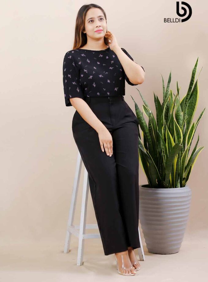 SHORT SLEEVE CROP TOP