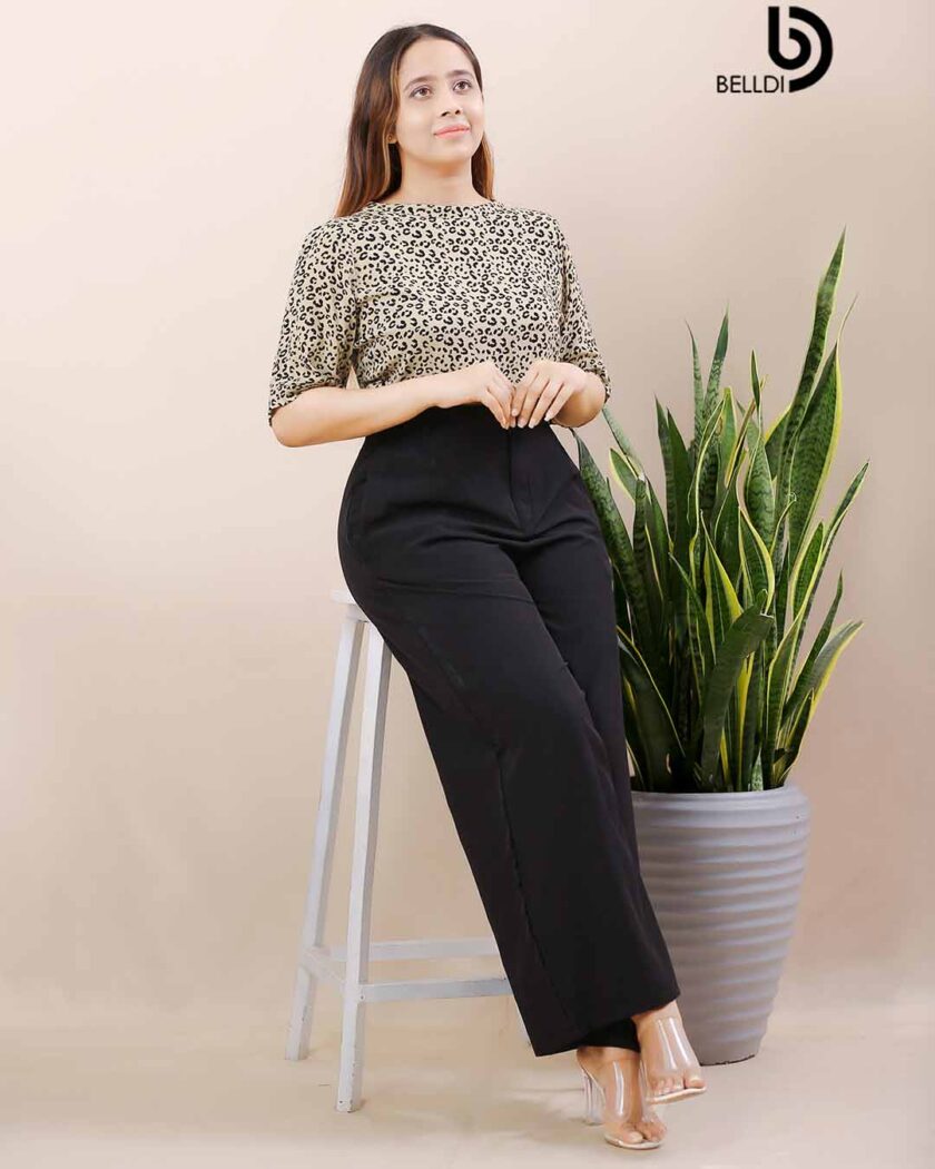 SHORT SLEEVE CROP TOP - Image 4
