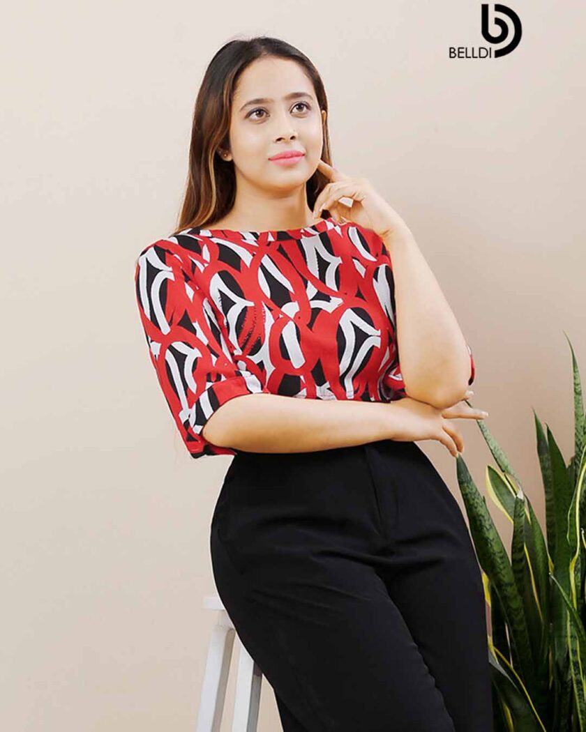 SHORT SLEEVE CROP TOP