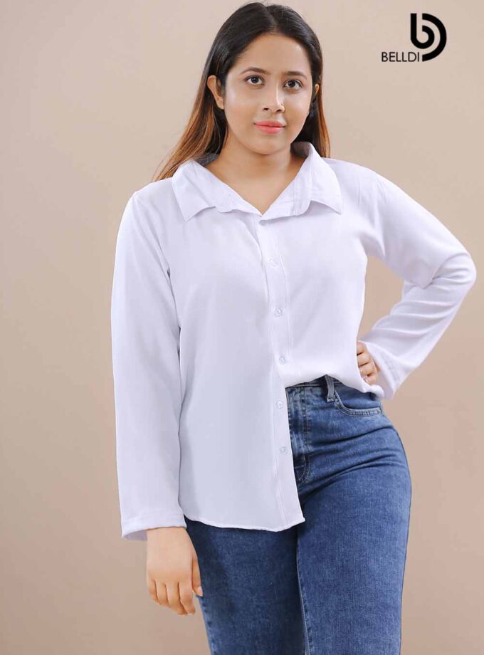 LONG SLEEVE FRONT OPEND BLOUSE
