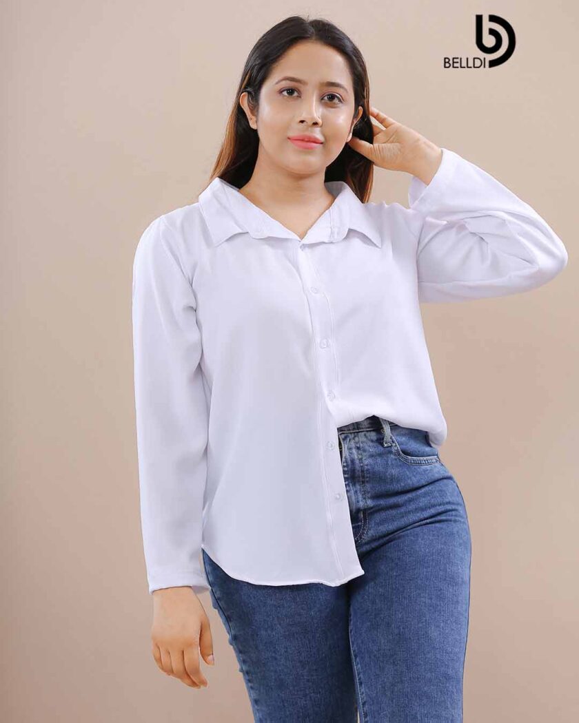 LONG SLEEVE FRONT OPEND BLOUSE