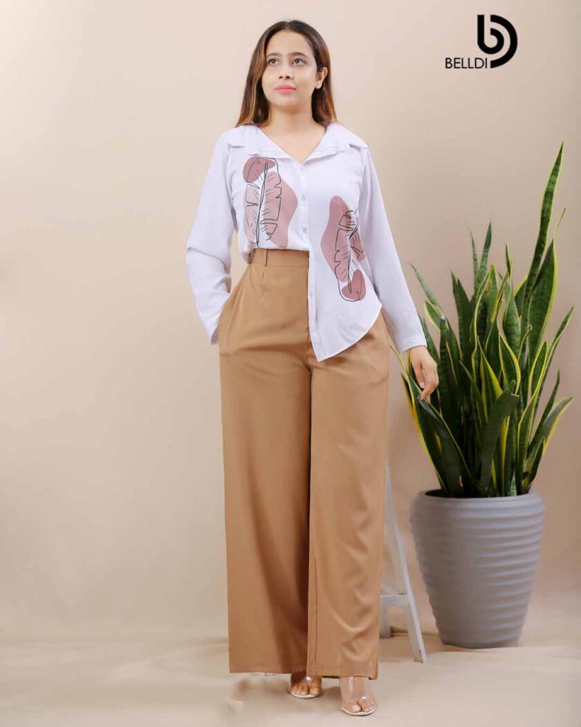 PRINTED LONG SLEEVE BLOUSE - Image 2