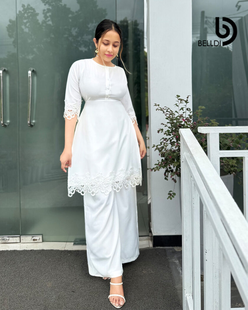 WHITE LONG SLEEVE TOP - Image 4