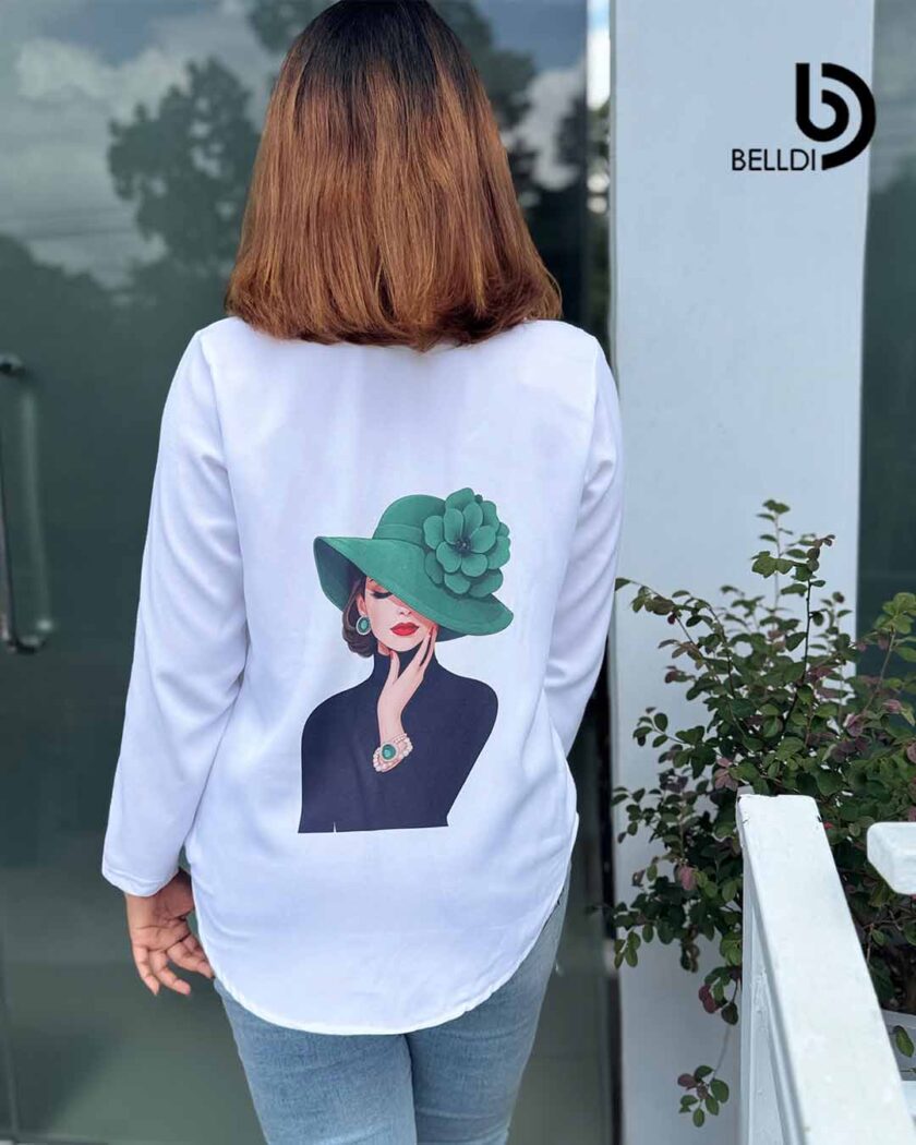 PRINTED LONG SLEEVE BLOUSE - Image 2