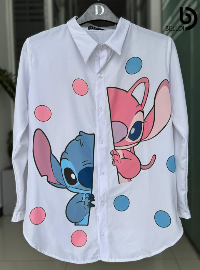 PRINTED LONG SLEEVE BLOUSE