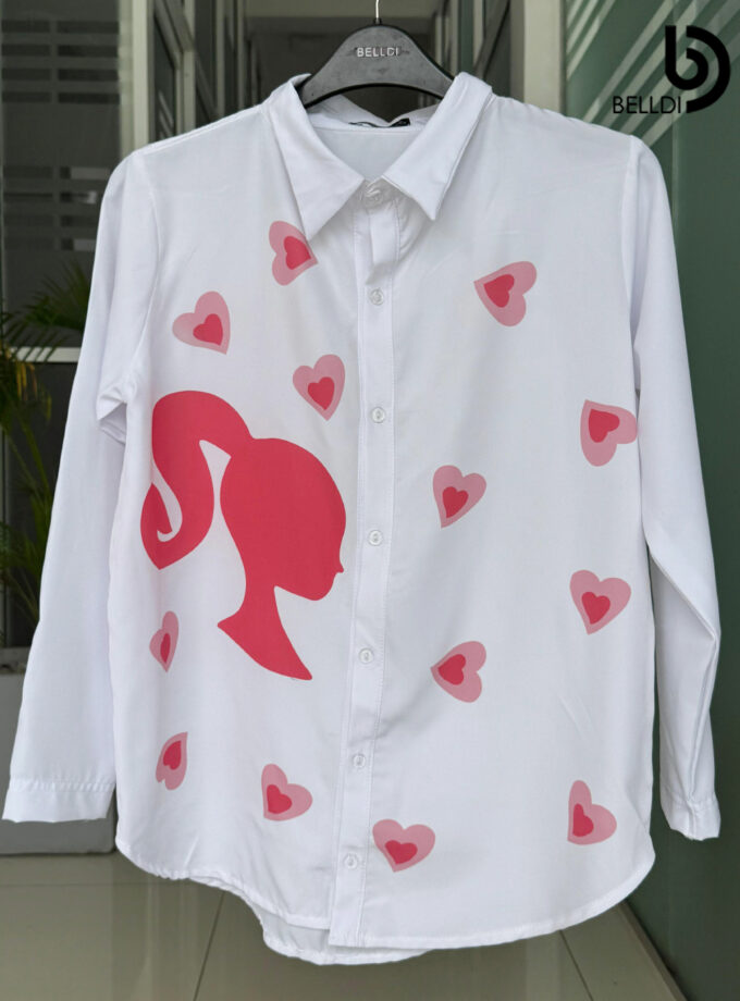 PRINTED LONG SLEEVE BLOUSE