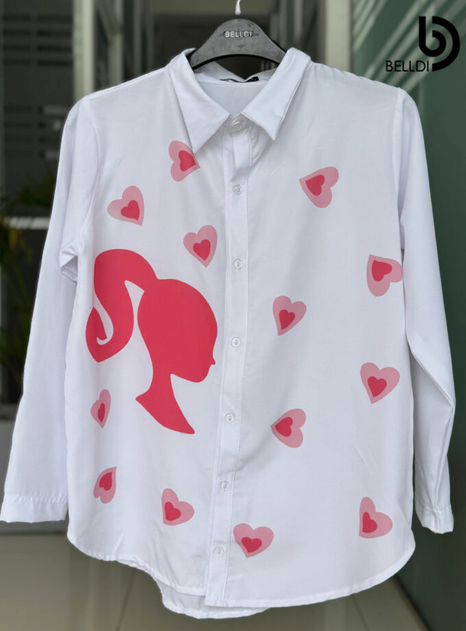 PRINTED LONG SLEEVE BLOUSE