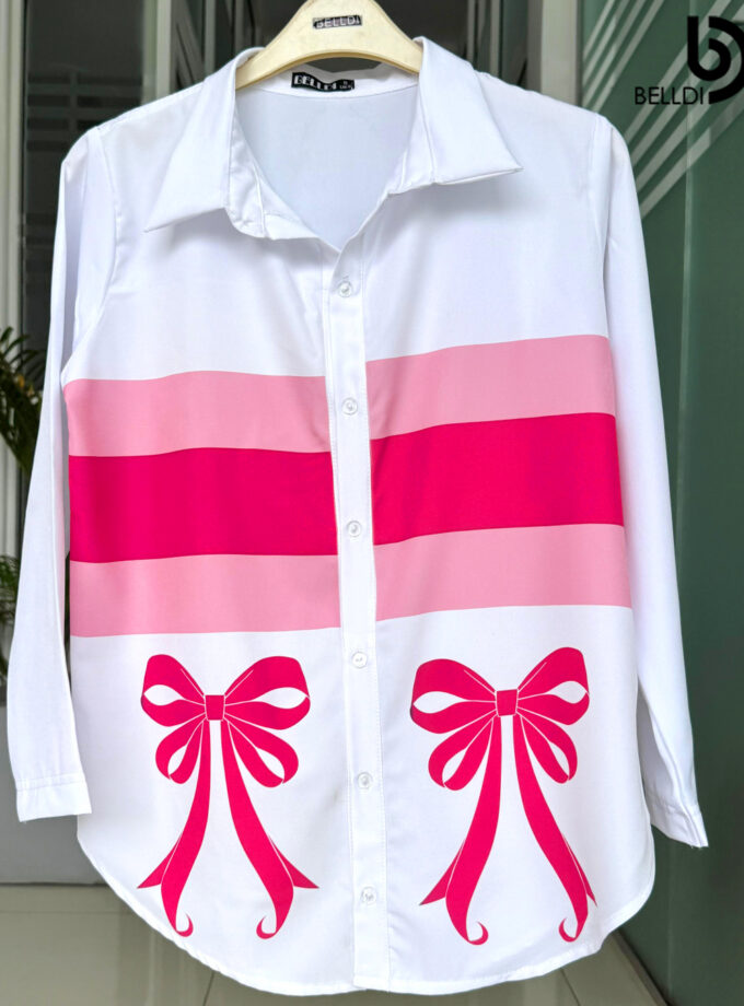 PRINTED LONG SLEEVE BLOUSE