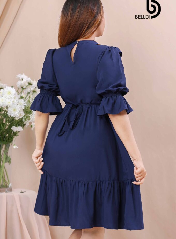 PUFF SLEEVE SHORT DRESS