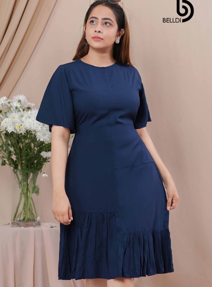 BUTTERFLY SLEEVE SHORT DRESS