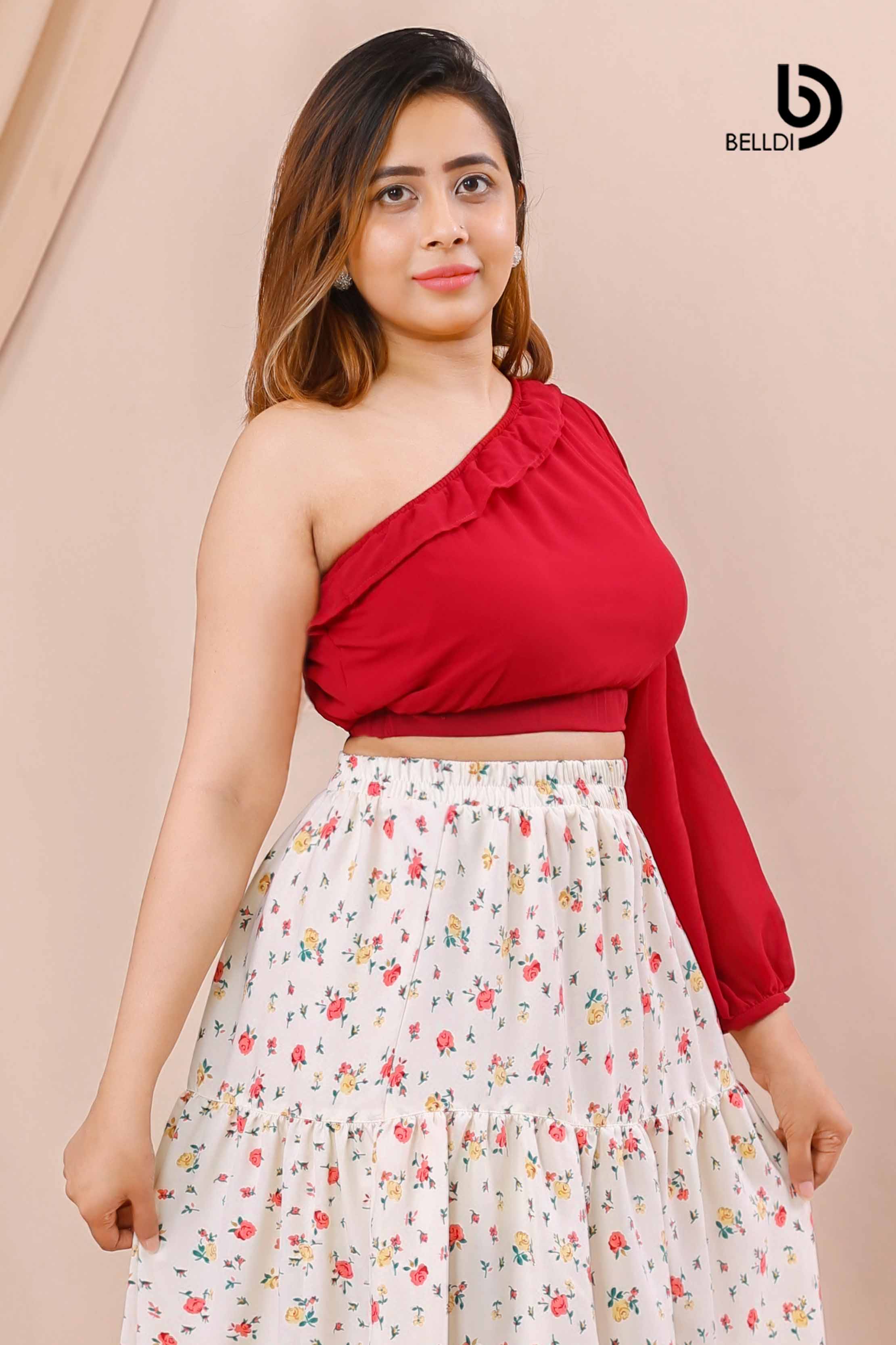 ONE SHOULDER LONG SLEEVE TOP - Image 3