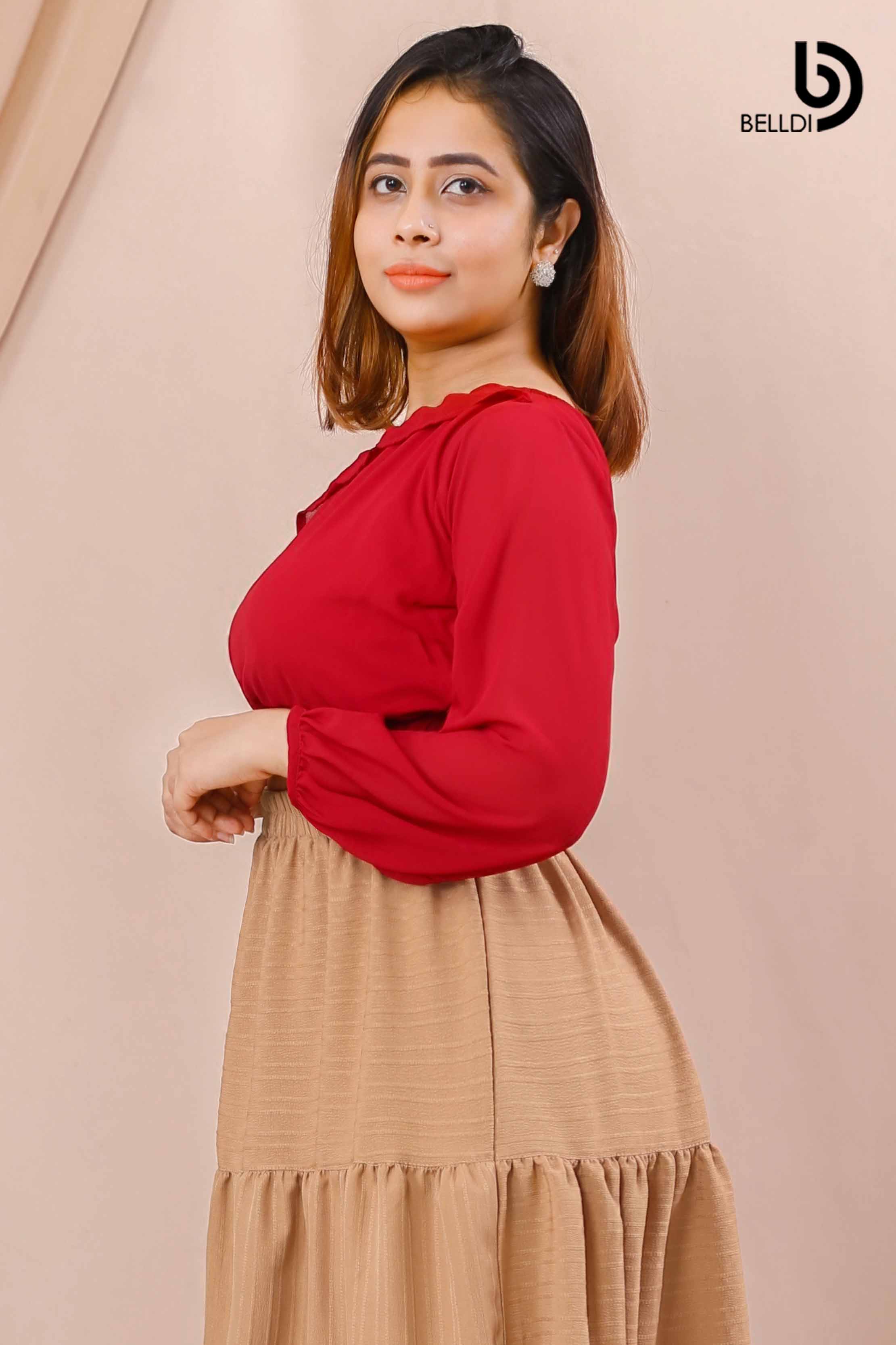 ONE SHOULDER LONG SLEEVE TOP - Image 2