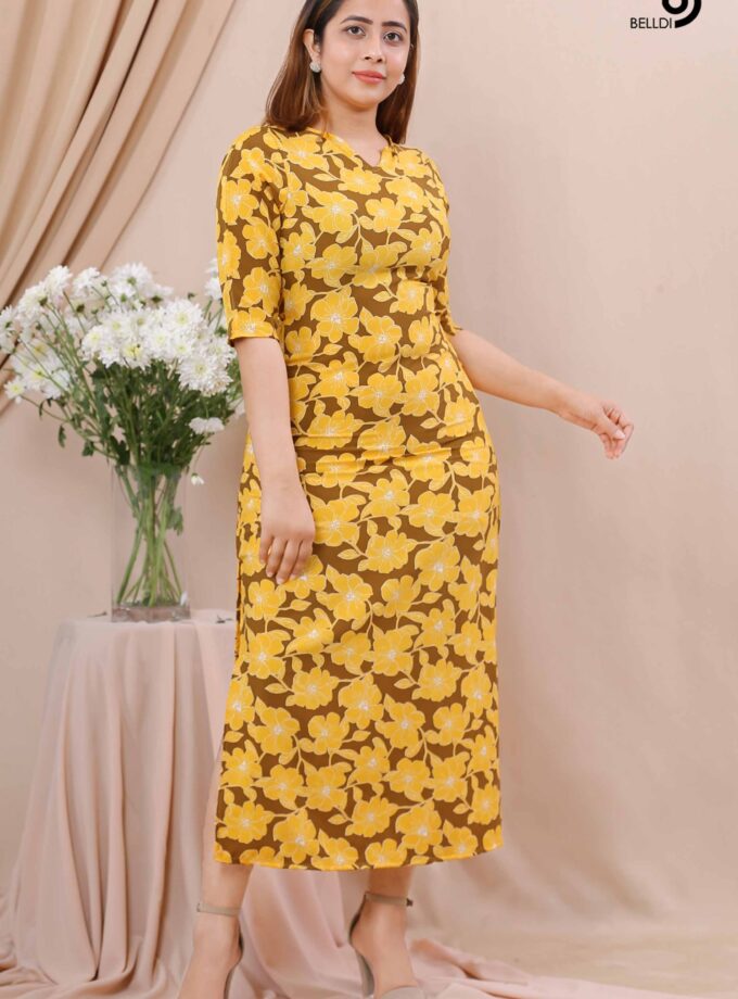 LONG SLEEVE A LINE DRESS
