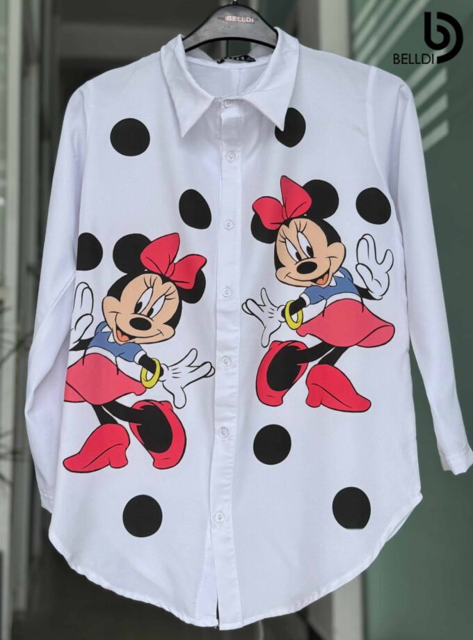 PRINTED LONG SLEEVE BLOUSE