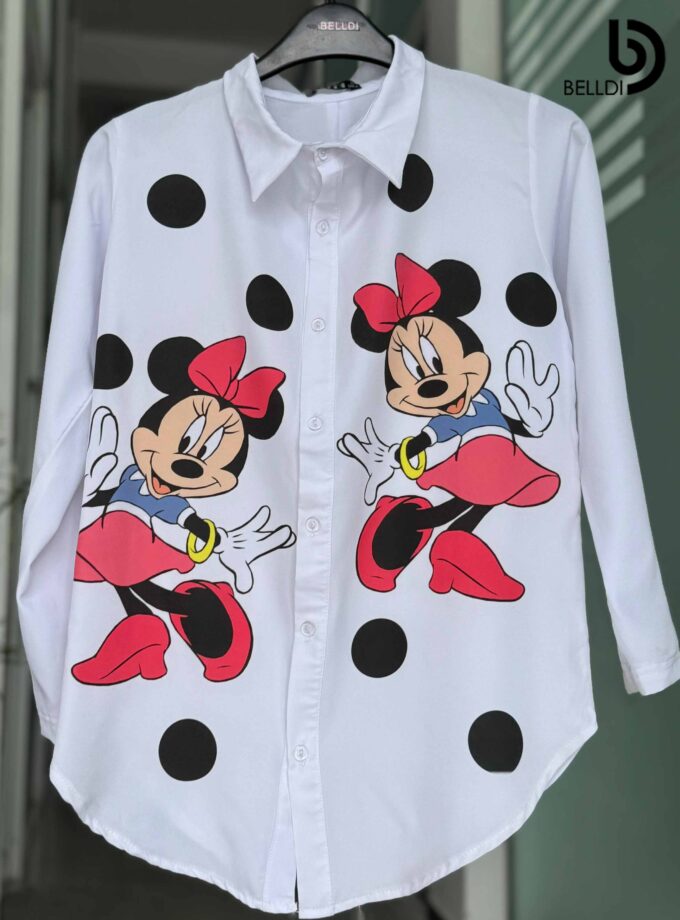 PRINTED LONG SLEEVE BLOUSE