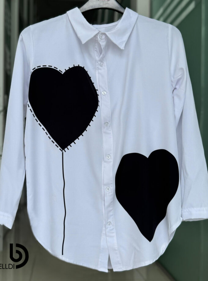 PRINTED LONG SLEEVE BLOUSE