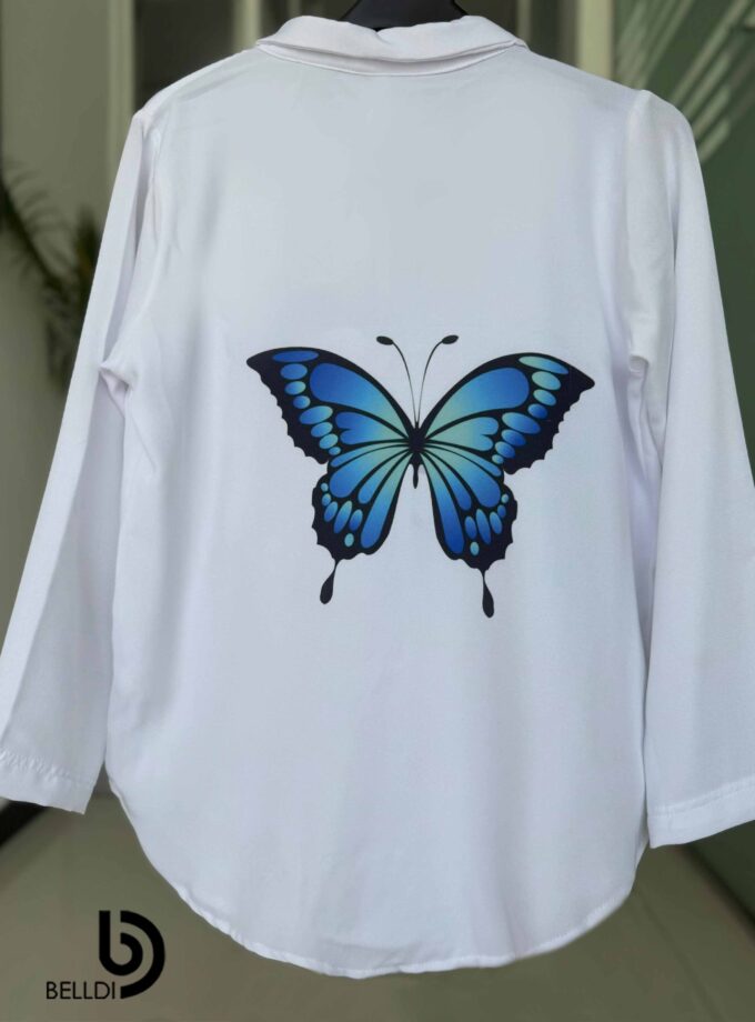 PRINTED LONG SLEEVE BLOUSE