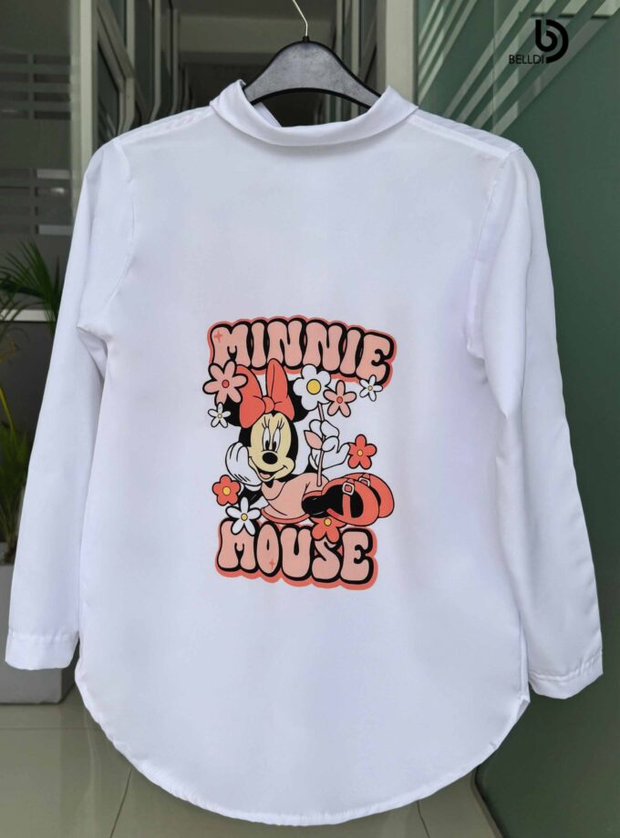 PRINTED LONG SLEEVE BLOUSE