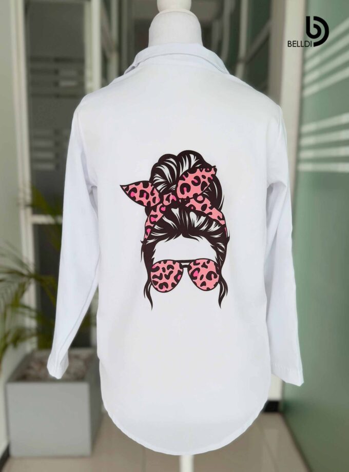 PRINTED LONG SLEEVE BLOUSE
