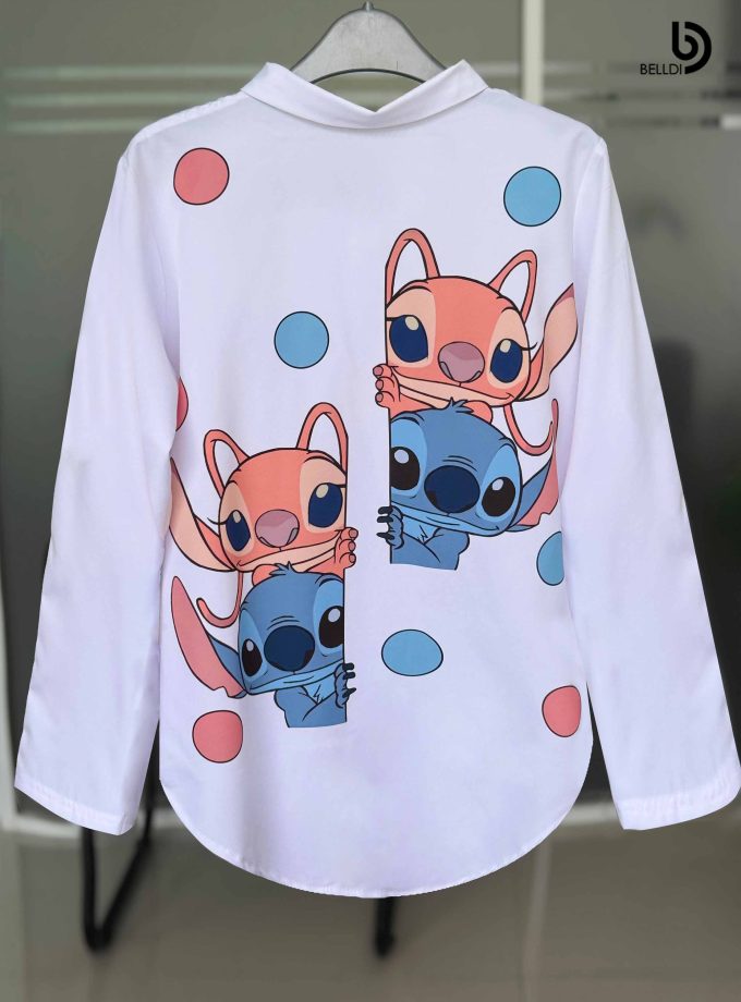 PRINTED LONG SLEEVE BLOUSE