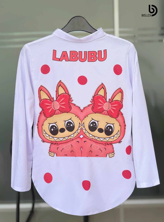 PRINTED LONG SLEEVE BLOUSE