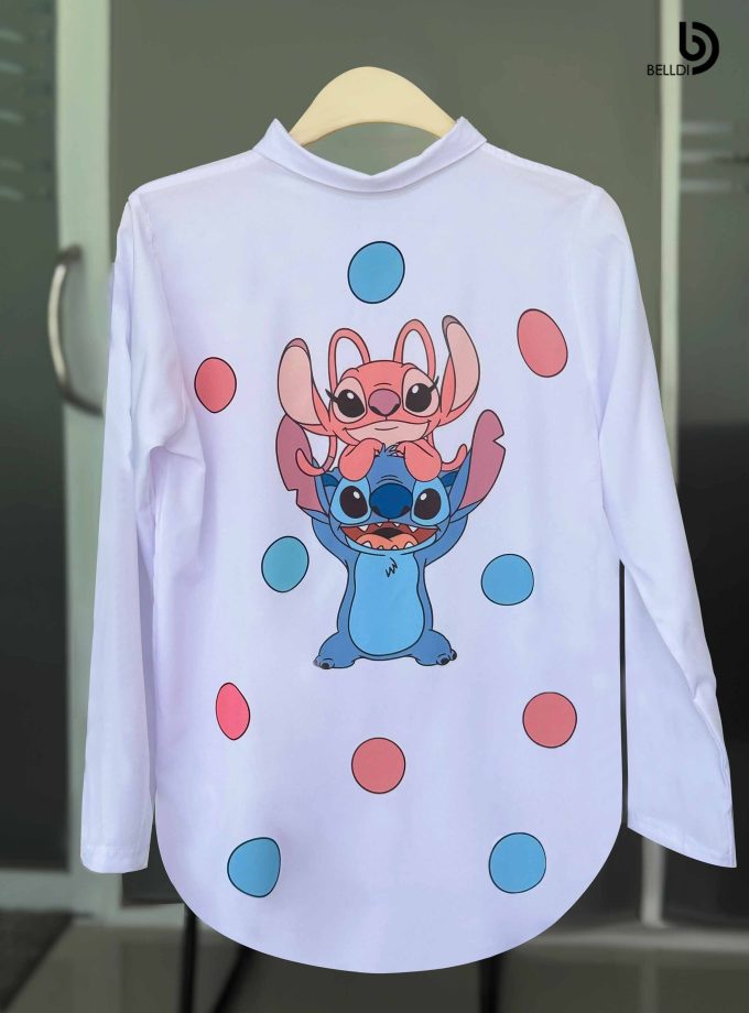PRINTED LONG SLEEVE BLOUSE