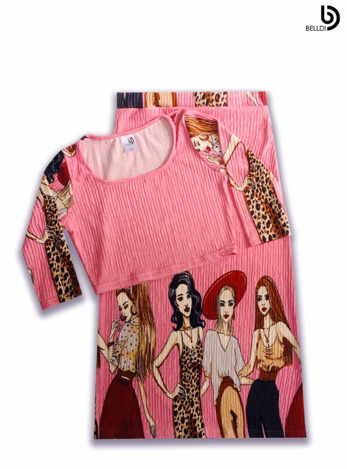SKIRT WITH LONG SLEEVE TOP