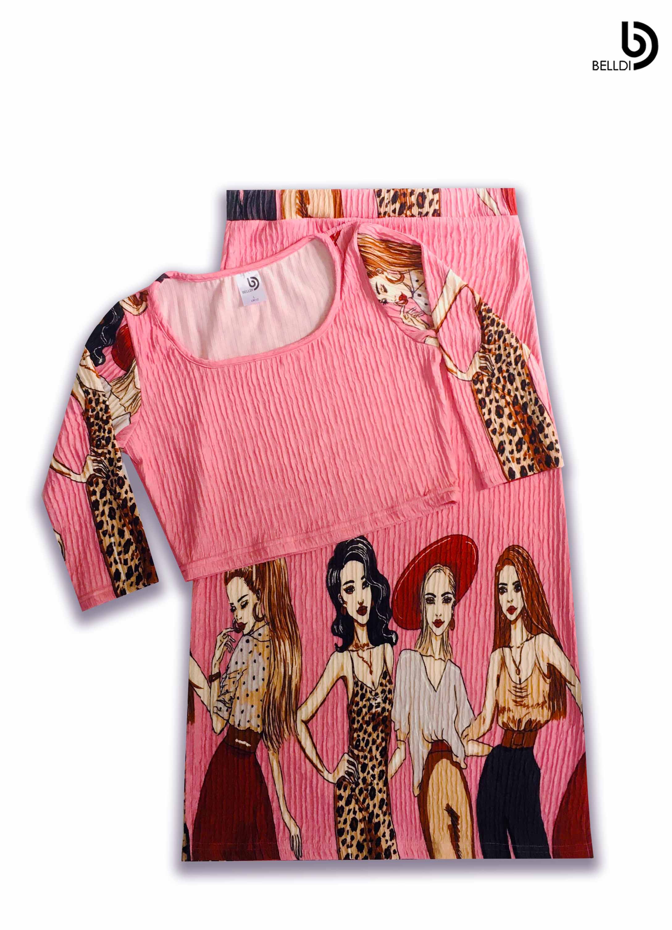 SKIRT WITH LONG SLEEVE TOP
