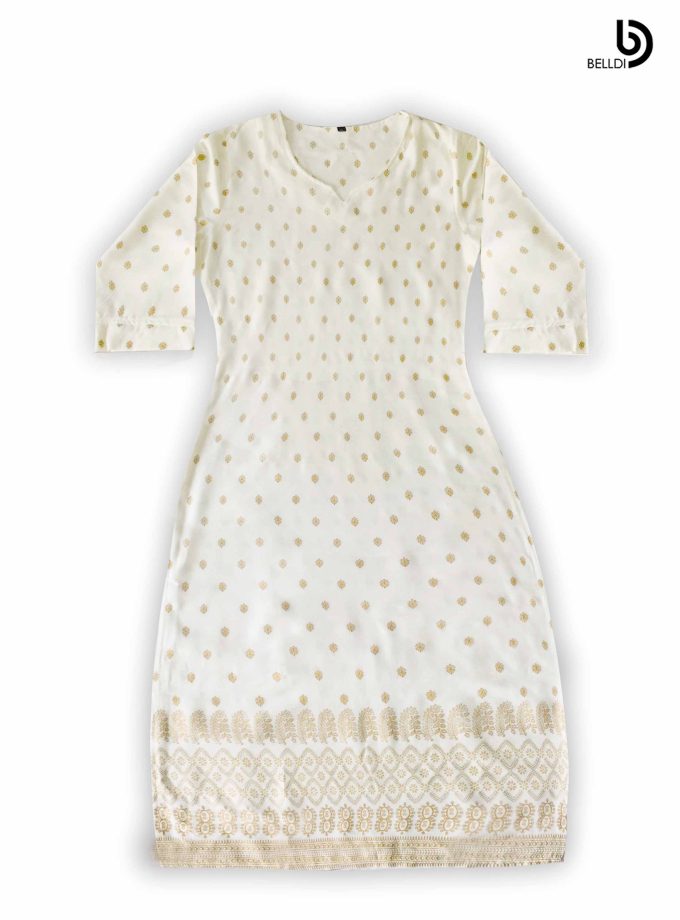 GOLD PRINTED KURUTHA TOP