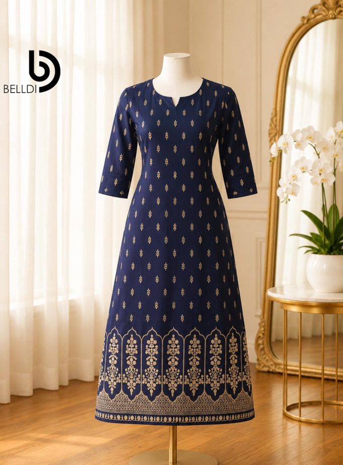 GOLD PRINTED KURUTHA TOP