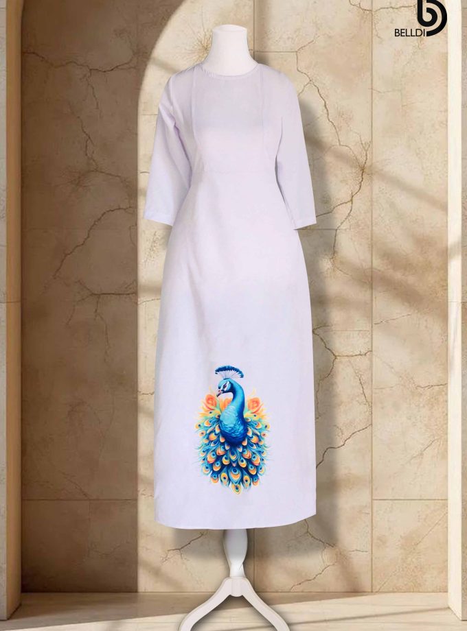 PRINTED LONG KURUTHA TOP