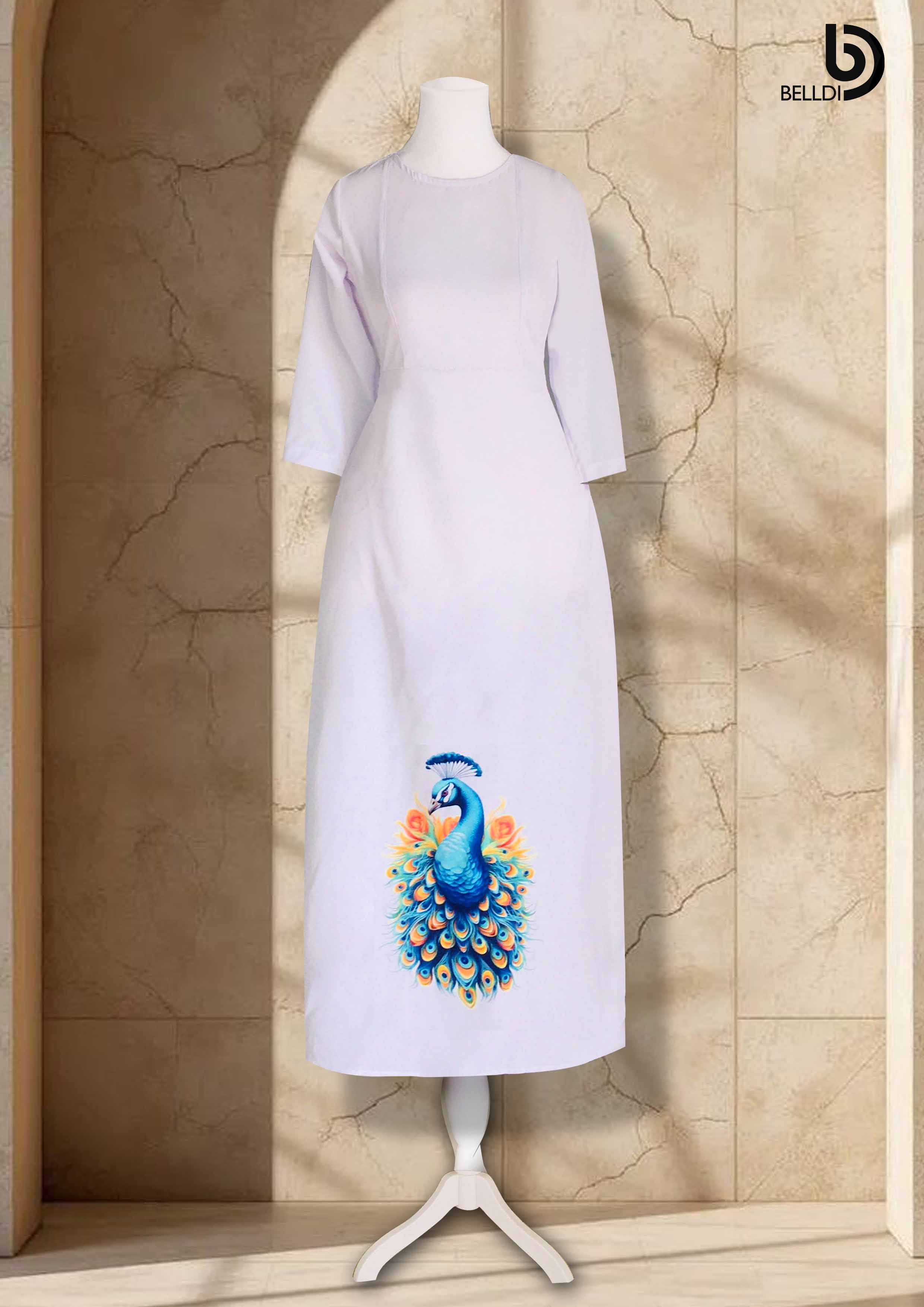 PRINTED LONG KURUTHA TOP