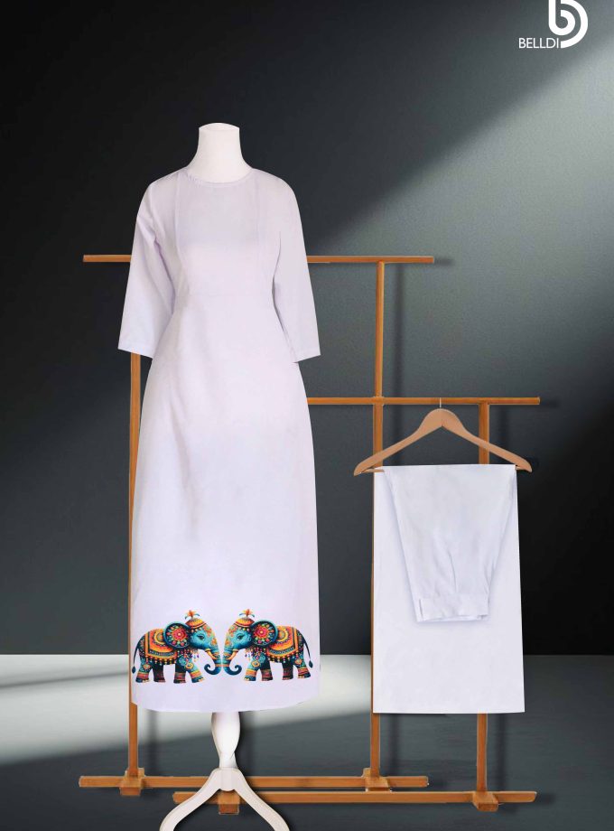 PRINTED LONG KURUTHA SET