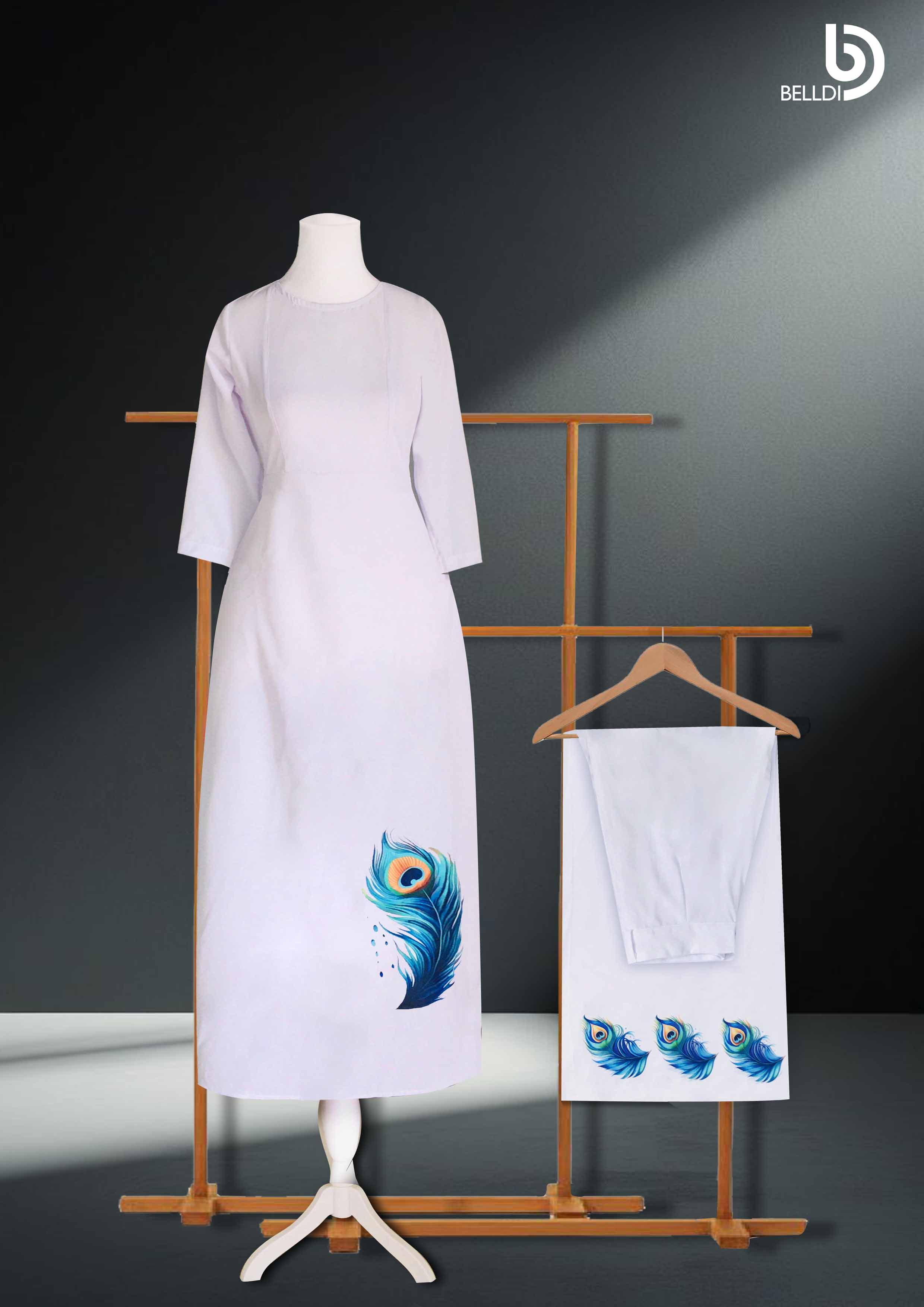 PRINTED LONG KURUTHA SET
