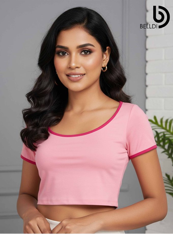 SHORT SLEEVE  CROP TOP