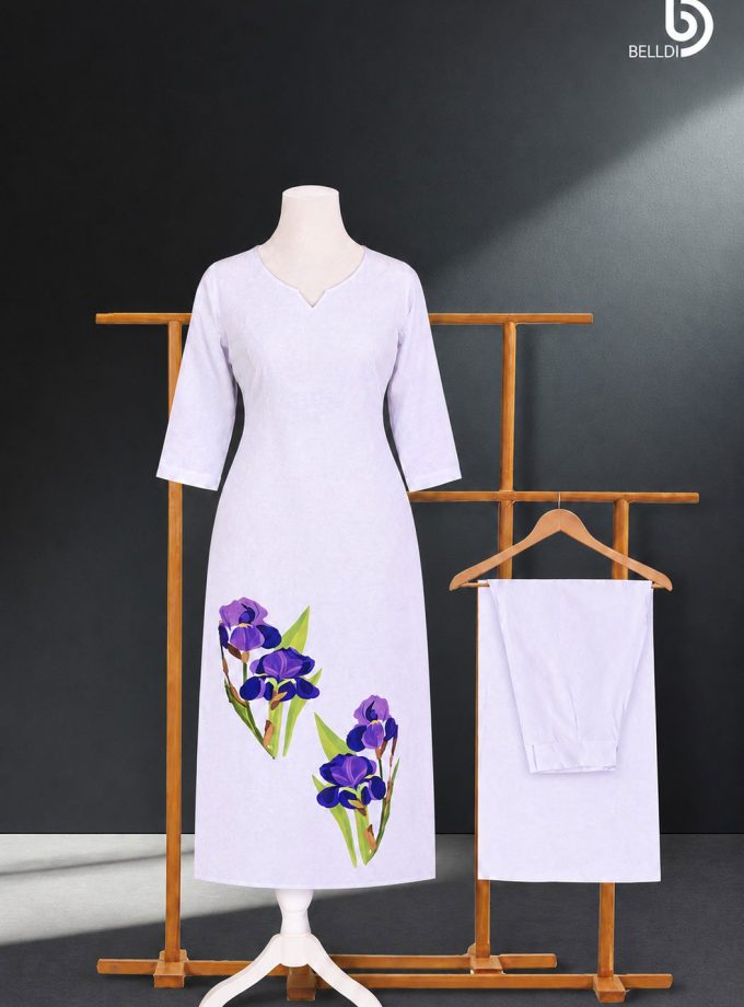 PRINTED LONG KURUTHA SET