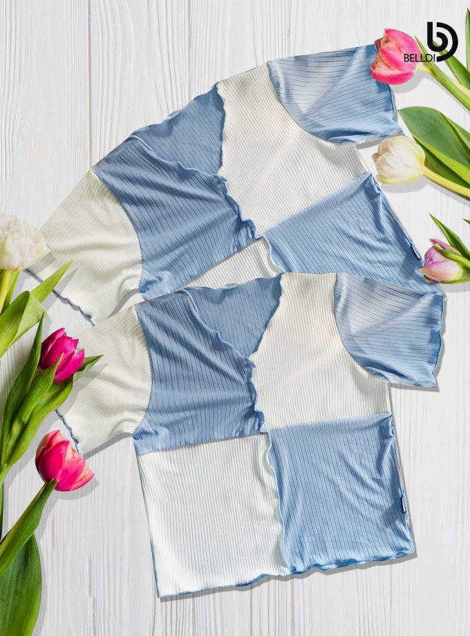 SHORT SLEEVE  CROP TOP