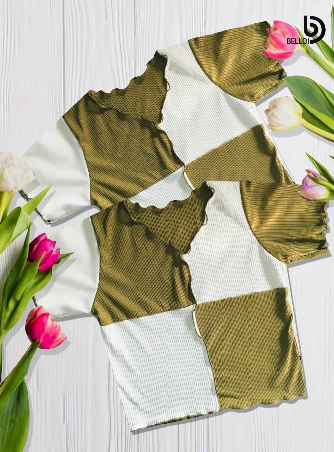 SHORT SLEEVE  CROP TOP