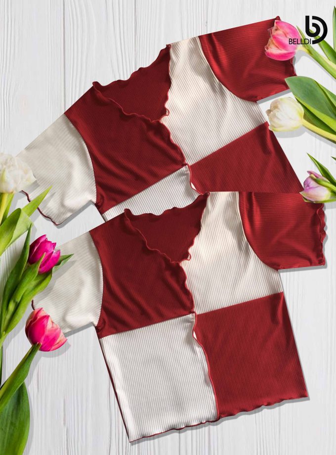 SHORT SLEEVE  CROP TOP