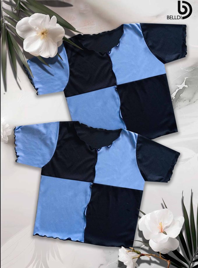 SHORT SLEEVE  CROP TOP