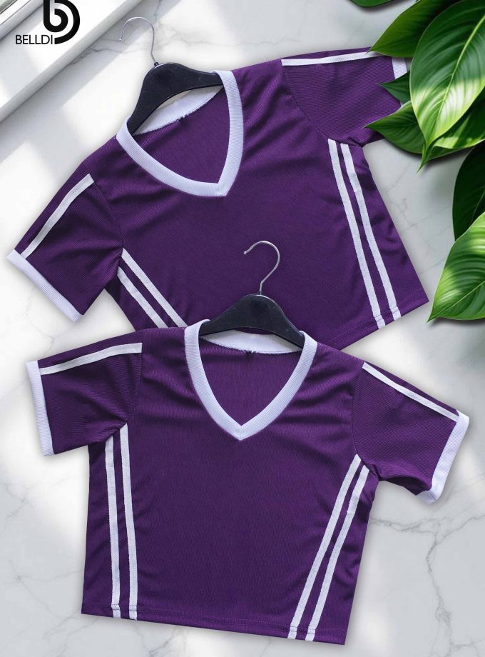 SHORT SLEEVE  CROP TOP